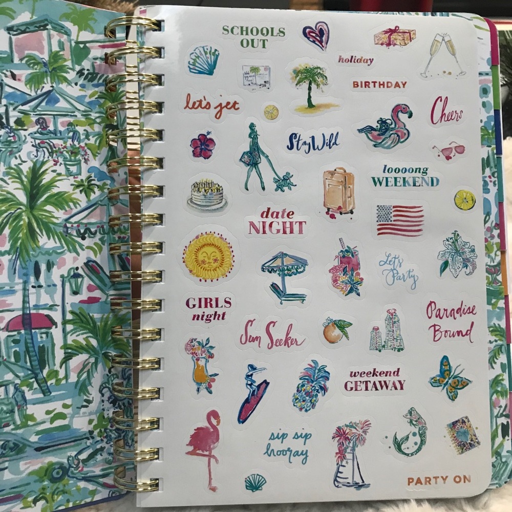 Lilly Pulitzer Large 17 month Agenda - Picture 3 of 10